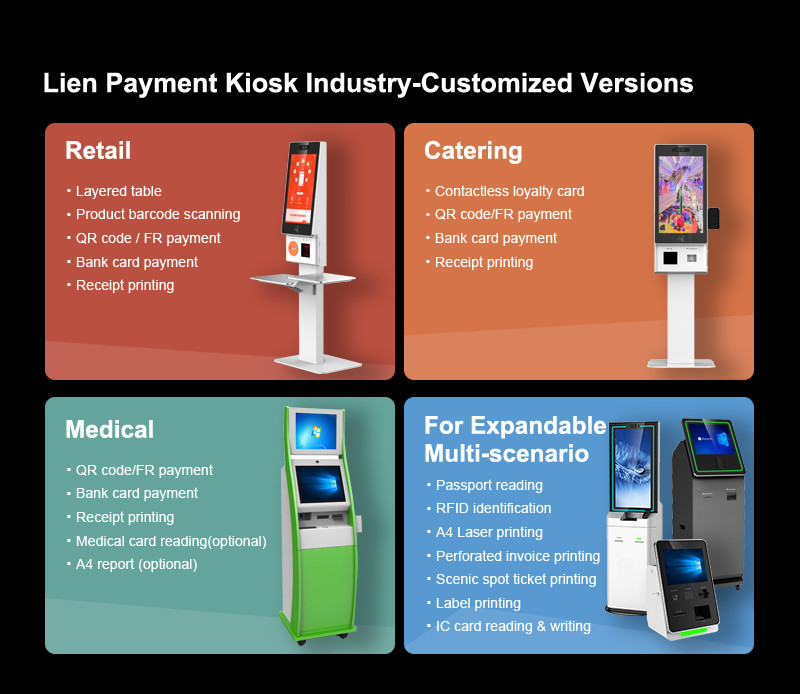 32 Inch Self Service Terminal Visitor Management Registration Machine Kiosk Inquiry Event Check In Ticket Kiosk