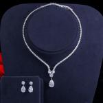 CZ Stones Jewelry Sets Necklace Bracele Earring Ring Jewelry Sets For Women