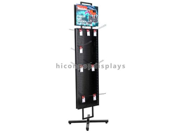 Cheap Movable POP Merchandise Displays Pegboard Panel retail store Tools Display Stand for sale