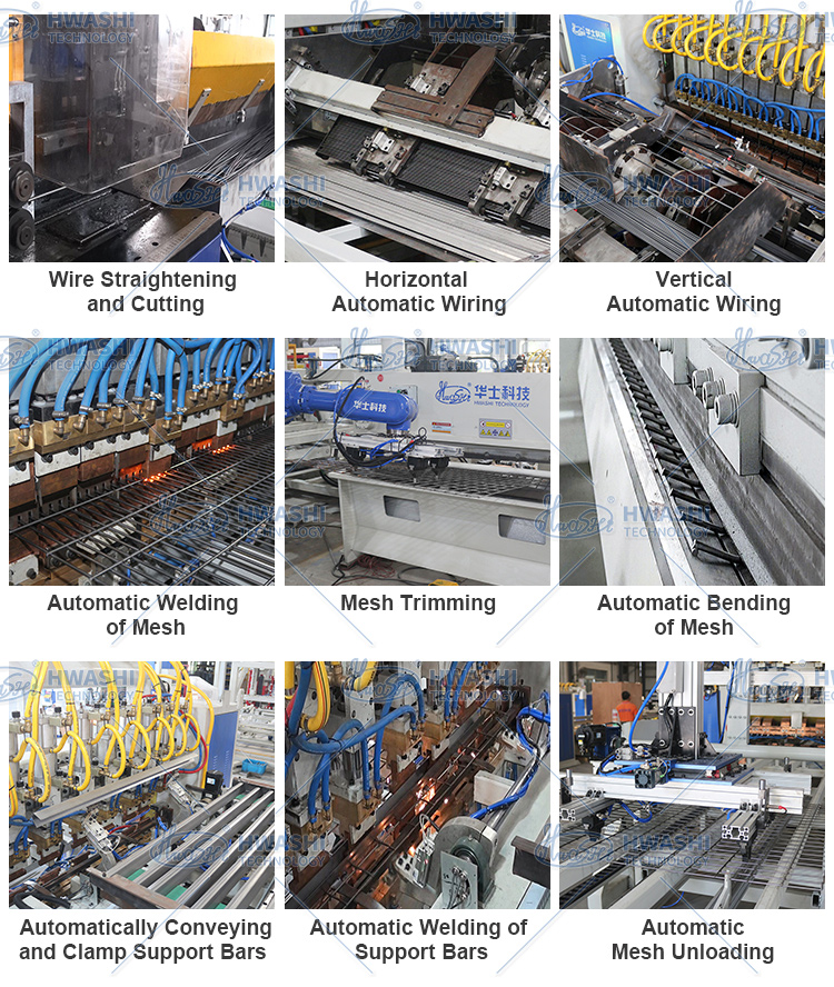 Advanced Automatic Wire Shelf Welding Machine For Wire Mesh Deck Shelving Production Line