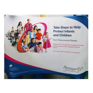 Quality 10ft Wave Tension Fabric Banner Stands With Frame Carrying Bag Lightweight wholesale