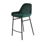 American Modern Bar Stool Chairs Leather Velvet With Wooden Counter
