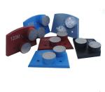 Lavina Trapezoid Diamond Grinding Plate Sintered Process 65mn Steel Material