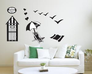 Quality Comic Vinyl Removable Wall Stickers Decoration For Bathroom wholesale