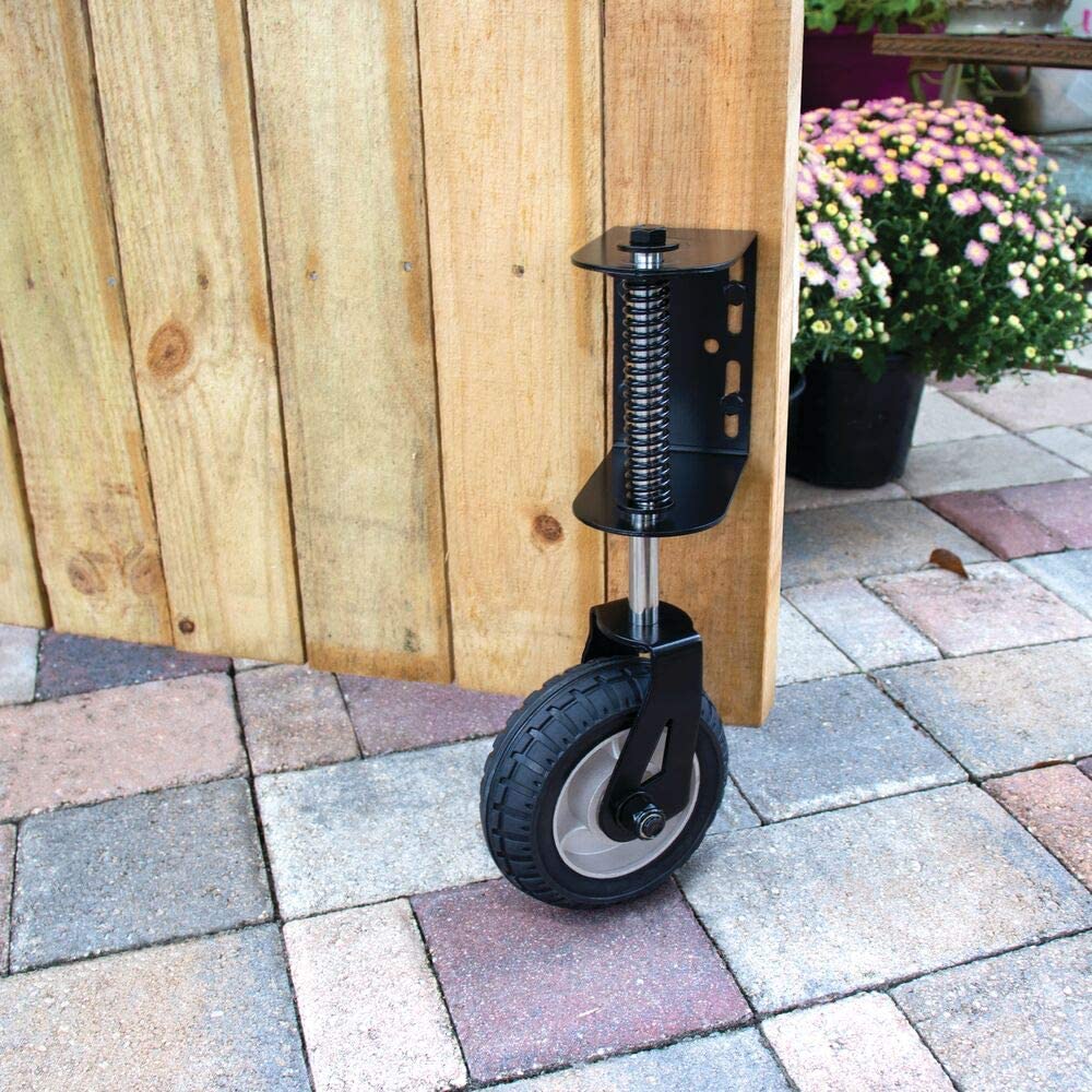 Sliding Gate Caster Wheel Heavy Duty Rubber Wheel with Universal Mount Plate 220lbs