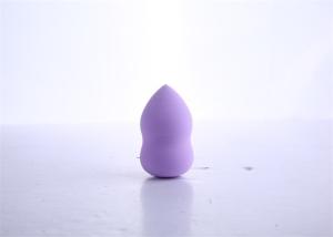 Quality Soft Egg Shaped Makeup Sponge , Microfiber Makeup Sponge 3D Waterdrop Shape wholesale