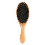 Customizable Logo Wooden Boar Bristle Hair Brush For Women Thick Long Hair Set
