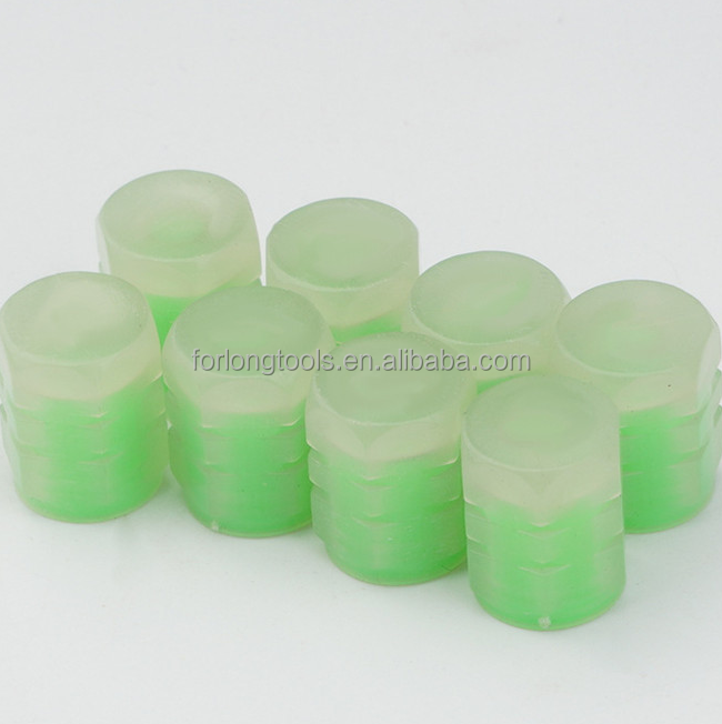 Replace/Repair ABS Car Wheel Dust Cap Auto Glow Tyre Stem Air Valve Cover Light Autoluminescence for Universal Year Purpose