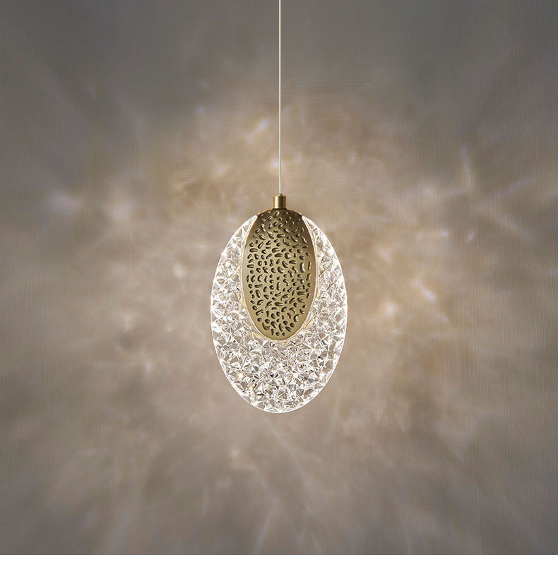 New LED acrylic chandelier modern staircase lighting lamps living room long Chandelier(WH-NC-77)