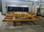 Sand Blasting Room Using Industrial Electric Turntable Transfer Carts 25 t Load