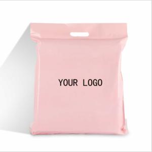 Quality D2W PE Biodegradable Courier Parcel Large Delivery Bag Double Handles wholesale