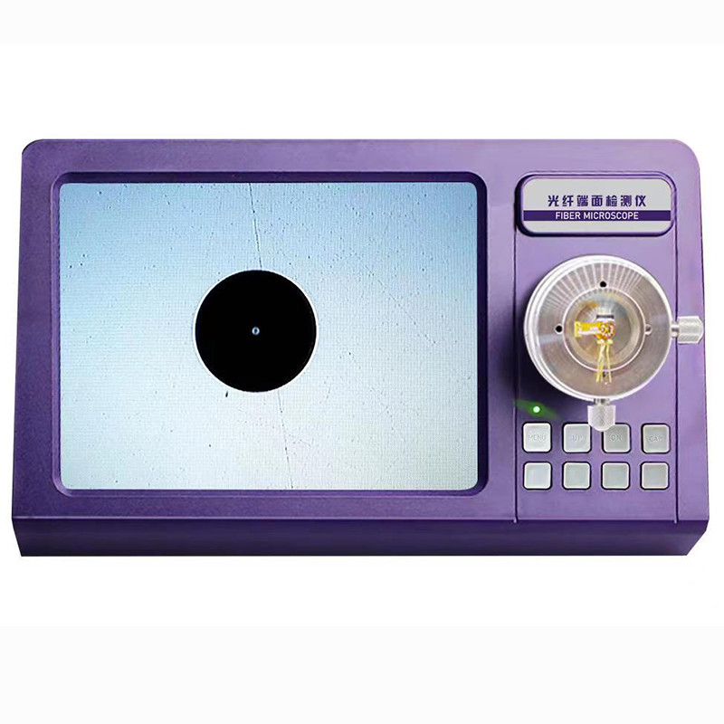 Purple Blue 200X 400X Optical Fiber Microscope Fiber End Face Detector