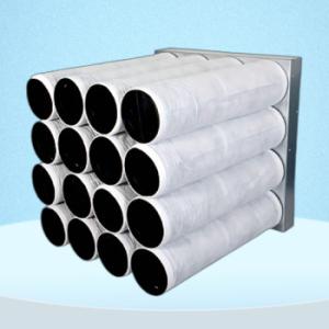 Quality Round Cylinder Chemical Hepa Air Filter For HVAC System 0.1 0.3 Micron wholesale