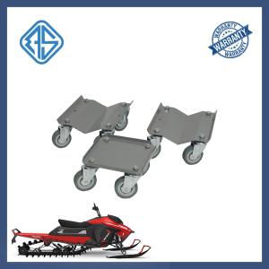 Quality Grey Wheels Snowmobile Dolly Set 3 Wheel Swivel Caster Heavy Duty Steel wholesale