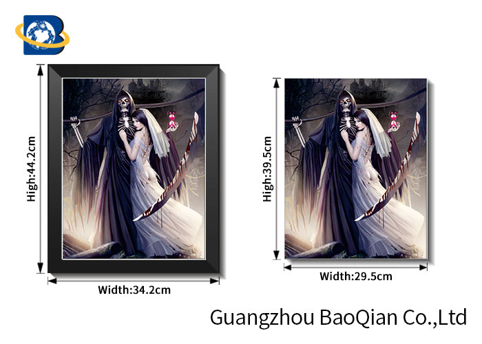 Creative 3d Fliped Pictures With Skull , 3d Skull Picture For Wall Decoration