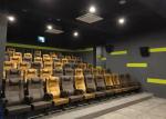 Fire Resistance Public Cinema Chairs Soft Cushioned Upholstery Theater Seating
