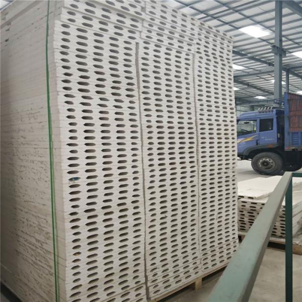 strong 50mm hollow core grey white MGO sandwich panel with 0.326mm for container