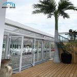 Transparent Polygon Tent , Removable Banquet Tent Polyester Textile