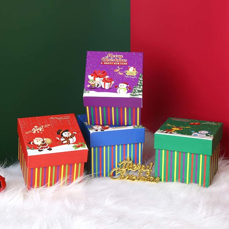 Christmas Eve Apple Custom Paper Packaging Box Candy Paper Bag Cookies Box Packaging