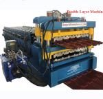 Double Layer Roofing Corrugated Sheet Roll Forming Machine / Steel Roofing