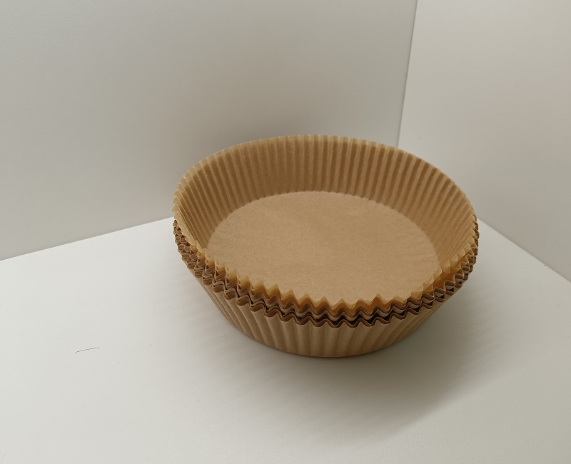 Disposable Air Fryer Paper Liners Round Shape Water Oil Resistant 16cm Diameter
