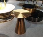 Contemporary design Round Gold stainless steel Bistro table Corner table Pub