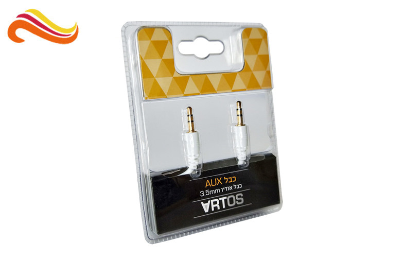 Clear PETG / PVC Plastic Clamshell Packaging Box Customized Shape For USB Cable