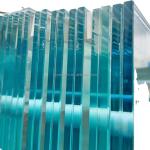 Rough Edge SGP Laminated Safety Glass for Decorative Kitchen Staircase Flat