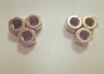 GB55 Hexagon Head M6 Connector Nut High Tensile Strength Yellow Surface