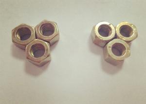 Quality GB55 Hexagon Head M6 Connector Nut High Tensile Strength Yellow Surface wholesale