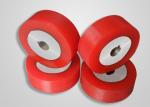 TPU Single PU Coated Polyurethane Roller Wheels Stainless Steel Material