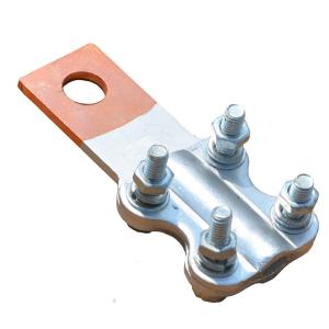 Quality Electrical Equipment Copper Bolted Straight Aluminum-Copper Connecting Clamp wholesale