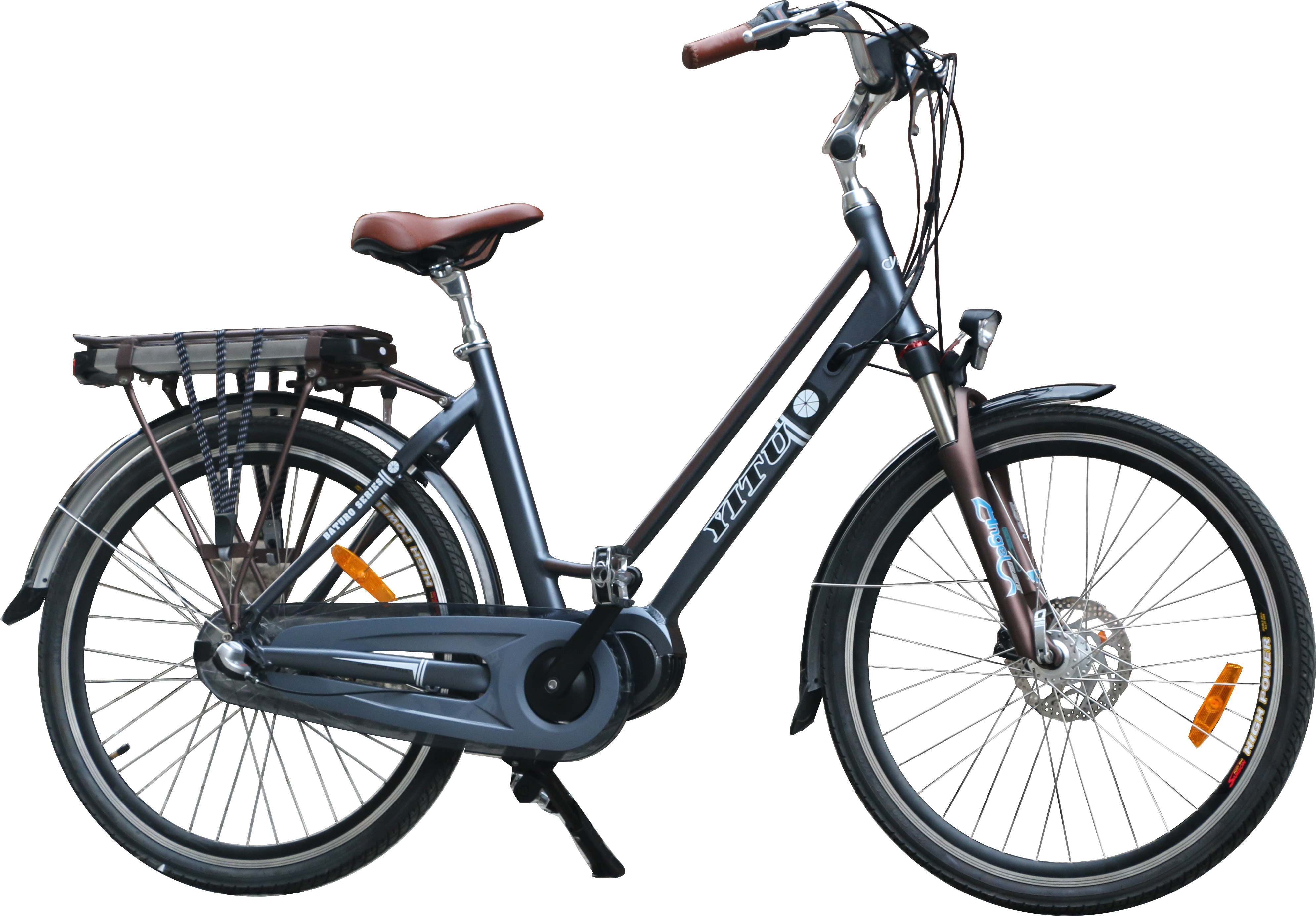 36V 26 Inch Mid Drive Motor Electric Bike Shimano Nexus Internal 3 Speed Gears