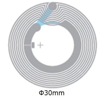 Contactless Transmission Dia 33mm RFID Wet Inlay With RFID Classic ® SLI NFC