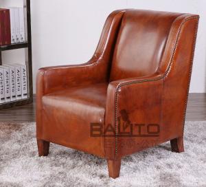 Quality classic old style leather arm chair,#2041 wholesale