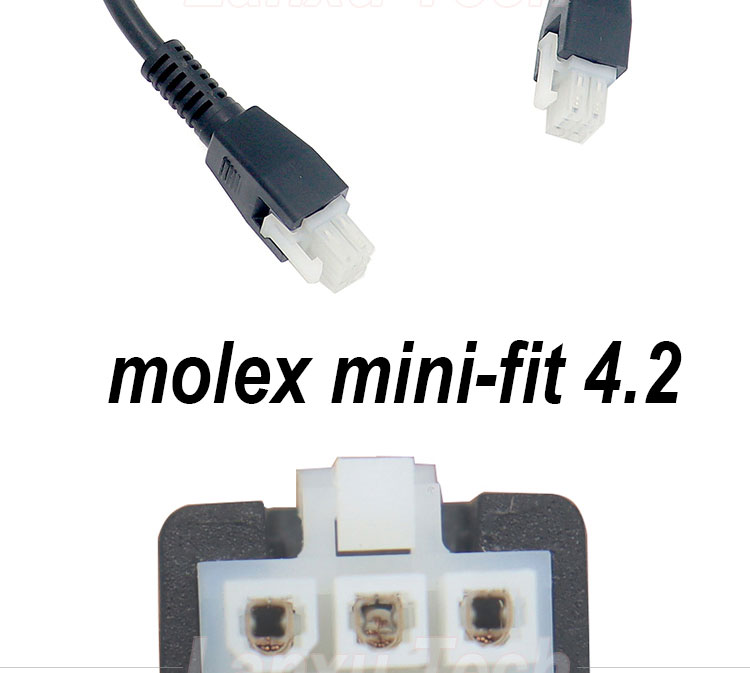 Overmolded Male to Male 6 Pin 2451350620 Molex Mini-Fit 4.2mm Pitch Connector Assembly Cable