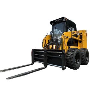 Quality 500kg 800kg 1050kg Compact Mini Skid Steer Loader Diesel With Optional 4 In One Bucket wholesale