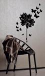 Butterfly Vinyl Designer Wall Sticker Clocks 10A016