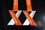 X Shape Both Side Metal Award Running Medals With Lanyard Or Sulimated Ribbon
