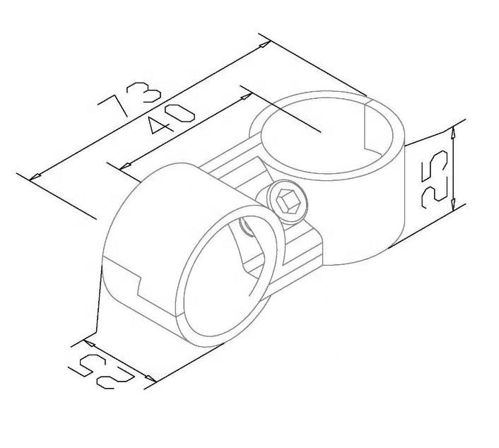 Round Lean Pipe Connector Electrophoresis Crossover