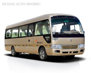 Quality Manual Gearbox Sightseeing Tour Bus / ISUZU Engine 19 Passenger Bus wholesale