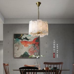 Quality ODM High End Pendant Lights White Marble Modern Pendant Light 3000K 4000K wholesale