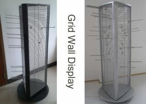 Quality Rotating Triangle Wire Grid Display Stands wholesale