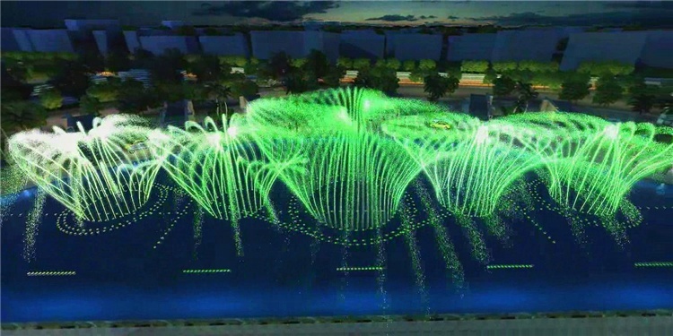 Digital Swing Music Water Fountain Dancing Big Water Fountains
