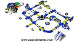 Floating Blue 50 x 40M Water Park Inflatable Water Island Park