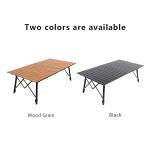 4-6 Person Large Folding Camping Table With Telescopic Legs Lightweight Aluminum