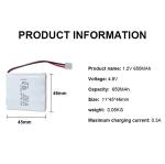 NiMh Aaa Emergency Light Batteries Pack 4.8v 650mah Battery