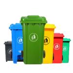 600L 800L Large Plastic Dustbin Leisure Square Recycling Trash Cans