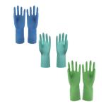 Anti Oil Latex Dishwashing Gloves , Rubber Gloves For Washing Dishes