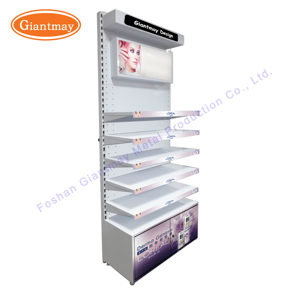 Loreal Cosmetic Rack Store Exhibition Makeup Display Stand